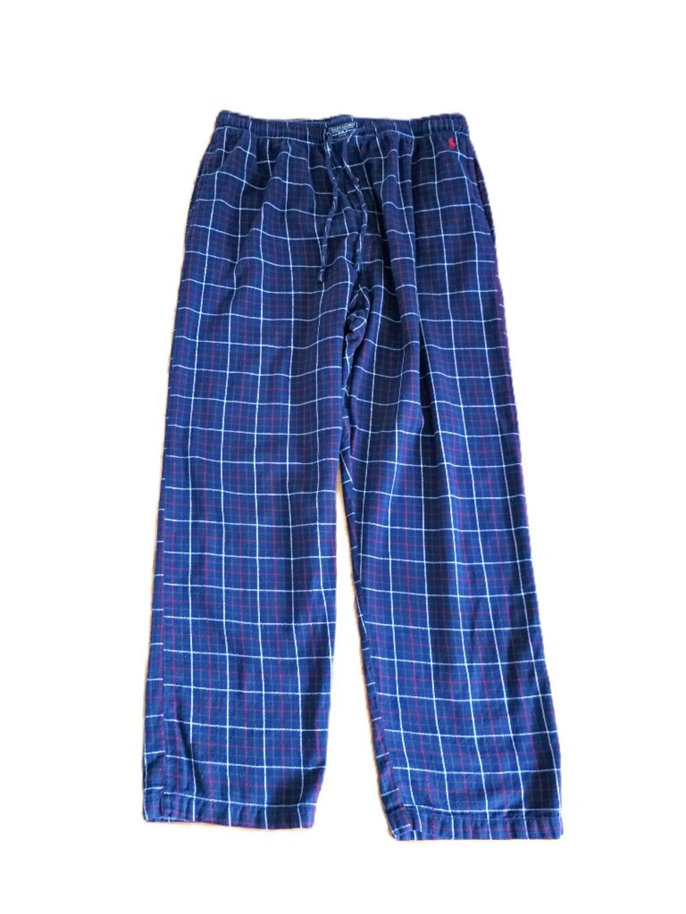 Polo Ralph Lauren navy plaid flannel pajama bottoms